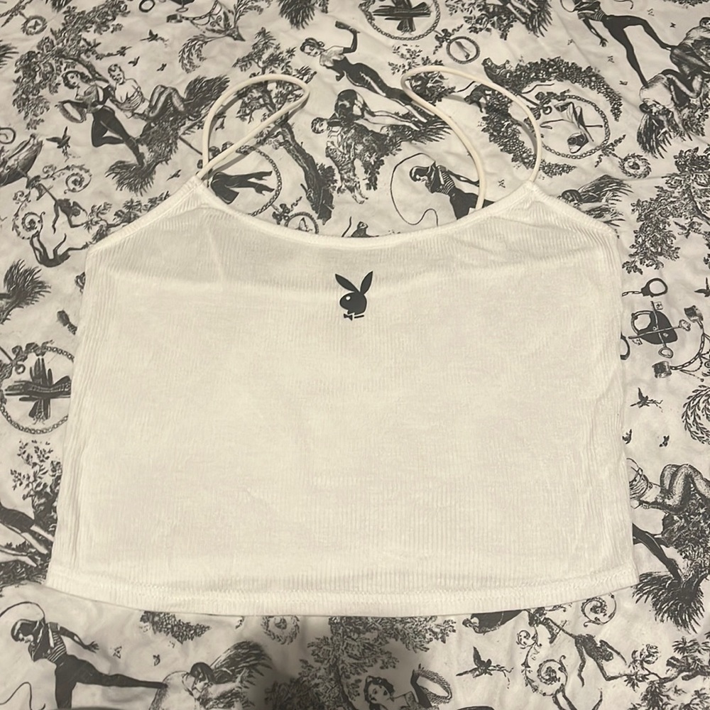 Playboy Spaghetti Strap Crop Top